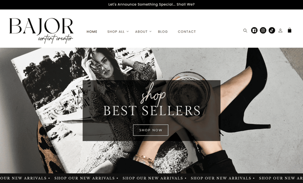 Bajor is a clean and neutral Minimal Shopify Theme Template design for small shop owners, boutiques, hand-made artisans, and other creative business types. This design is loaded and ready to turn site visitors into paying customers