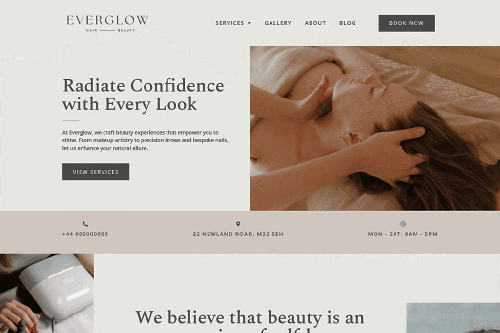 Beauty Salon Elementor Template Kit