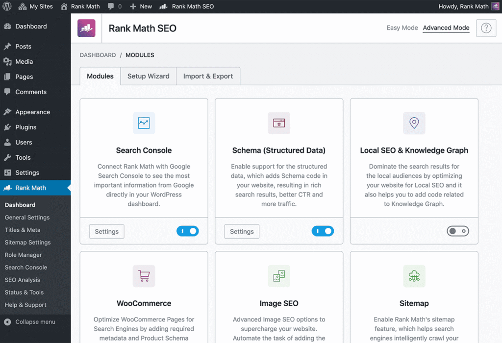 Rank Math is a modern WordPress SEO plugin launched in 2018 that quickly gained popularity thanks to its feature-rich free version and clean interface.