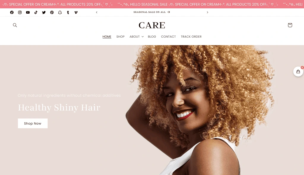 A bold, feminine Shopify theme made for beauty and skincare entrepreneurs. Ready-made layouts, easy setup, and a modern aesthetic designed to help your brand stand out online.
